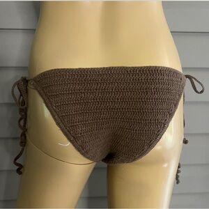 Brown Crochet Bikini Bottom